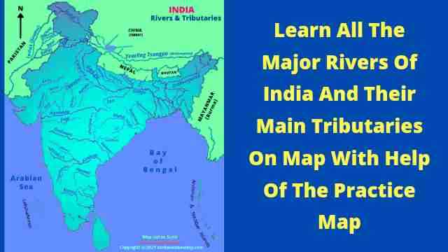 Rivers In India on map