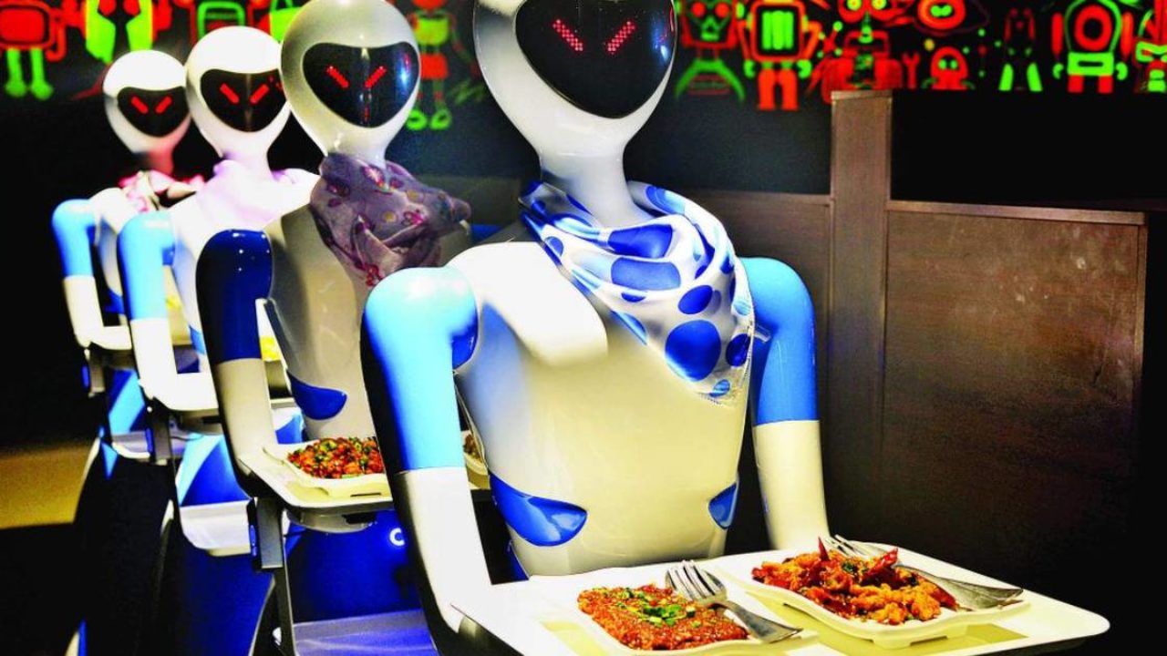 Robot is Serving Food