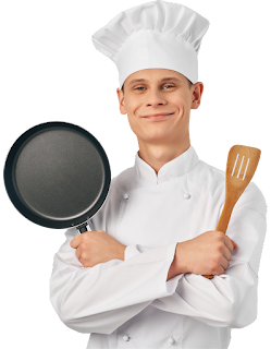 Male Cook Chef with Frying Pan Transparent Image