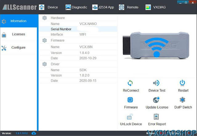 WiFi VXDIAG Techstream Review on Lexus RX450h 2010 2