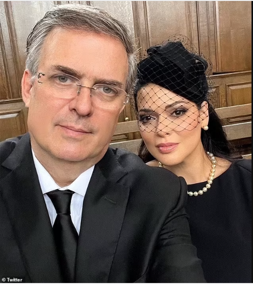 Mexico's foreign minister slammed for sharing selfie of him and his wife at Queen Elizabeth's state funeral