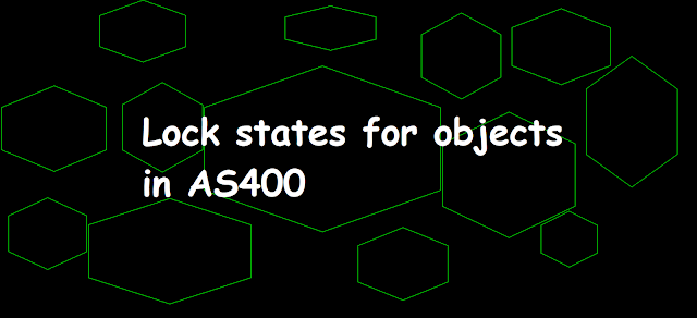 Lock states for objects in AS400,Exclusive lock,*EXCL lock,Valid lock state combinations,Exclusive allow read lock,*EXCLRD lock,Shared for update lock,*SHRUPD lock,Shared no update lock,*SHRNUP lock,Displaying the lock states for objects,WRKOBJLCK,Shared for read lock,*SHRRD lock,lock mechanism in as400