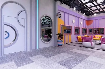 A casa do "Big Brother Brasil 22" está bem colorida este ano.