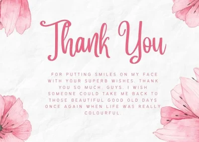 Emotional thank you messages for birthday wishes