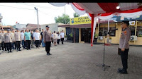 Kompol H.Djanuarsa.S.H Pimpin Apel Perdana, Polsek Pancur Batu Setelah Menjabat