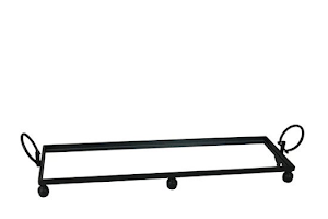 Eliza Rectangle Iron Mirror Tray with Handles