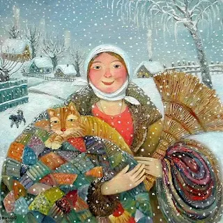 Illustration of children's story 1-Russia