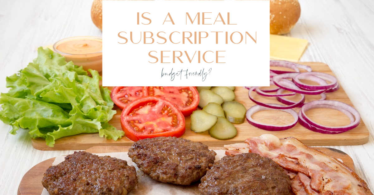meal subscription service budget friendly