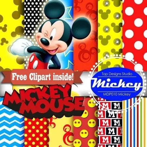 Mickey Mouse - Papeles Digitales para descargar gratis