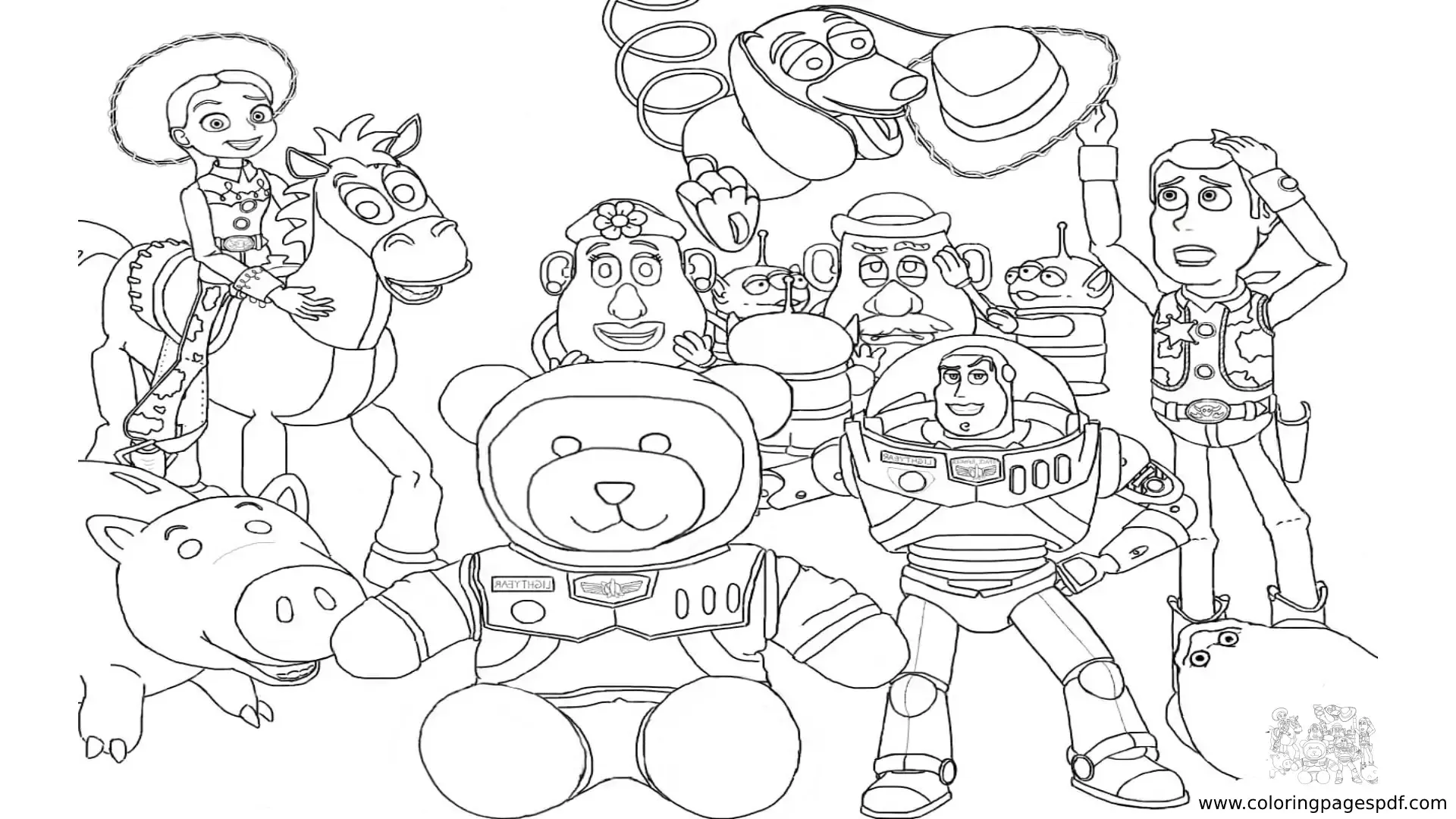 Coloring Pages Of Toy Story Characters