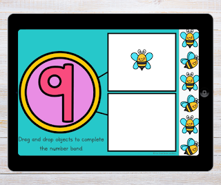Digital number bonds math center