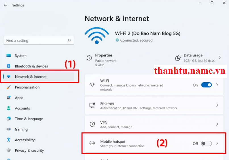 phát WIFI từ máy tính