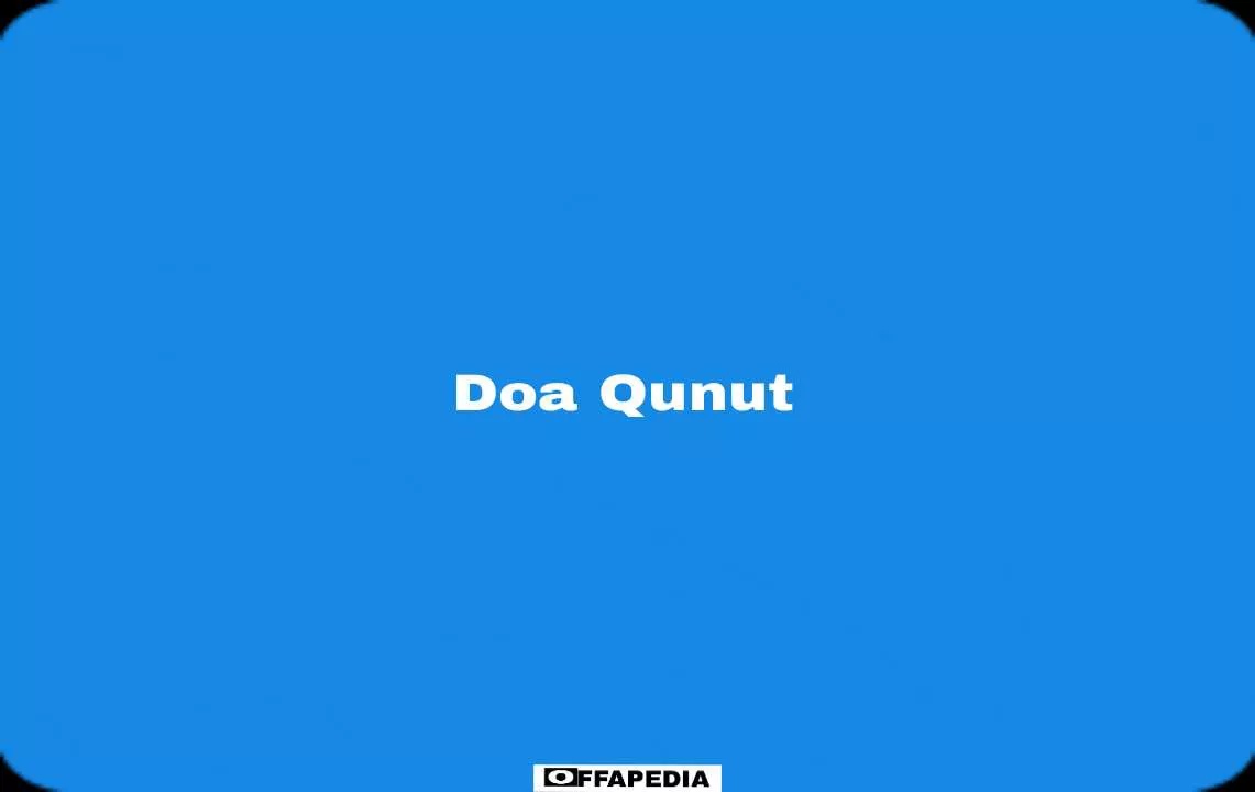 doa qunut