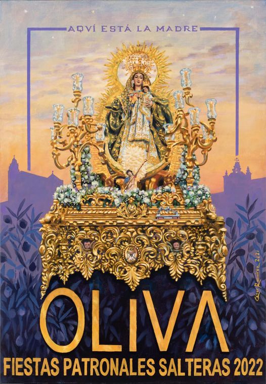 Cartel de las Fiestas Patronales Hermandad Nuestra Señora de la Oliva de Salteras del 2022