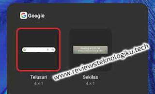 widget google search di hp oppo