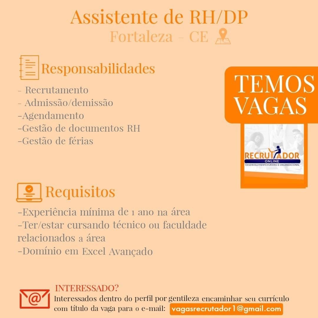 Assistente de RH/DP