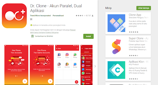 Download Aplikasi dr.clone android