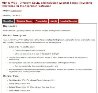 diversity, equity and inclusion webinar series, revealing relevance for the appraiser profession, mary cummins, real estate appraiser, los angeles, california, freddie mac, asa, ai, bias, january 31, 2022, robbie wilson, david doering, danny wiley, johnnie white, scott reuter, uad form,