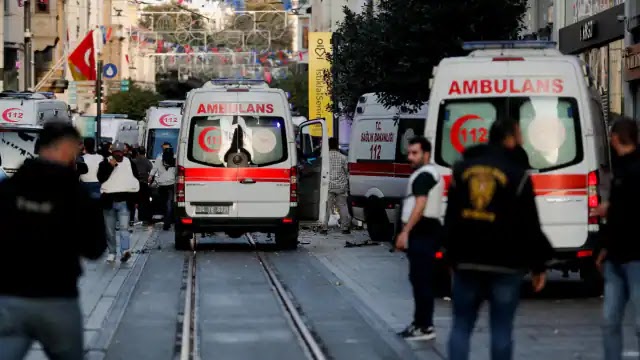 इस्तांबुल के भीड़-भाड़ वाले इलाके भीषण विस्फोट ,व्यक्ति की मौत 11 लोग घायल