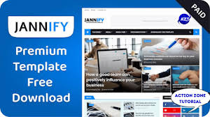 Jannify responsive blogger template
