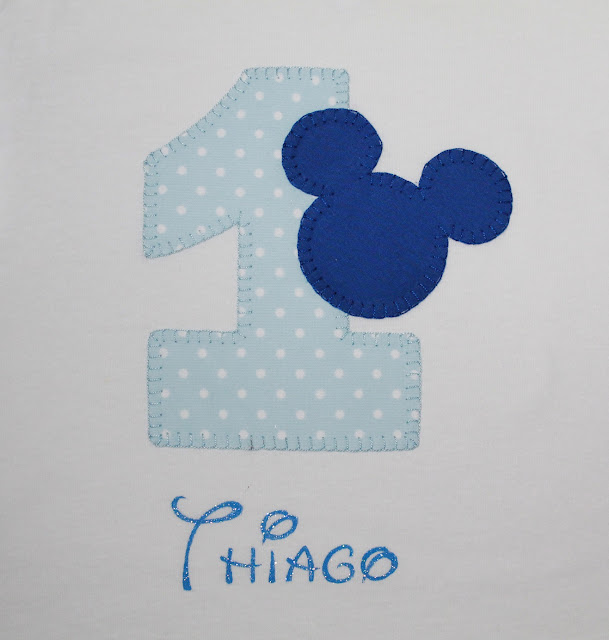 camiseta cumpleaños 1 año Mickey Mouse