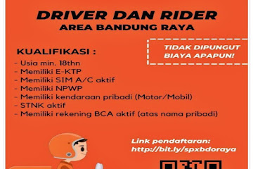 Loker Bandung Driver & Rider Shopee Xpress