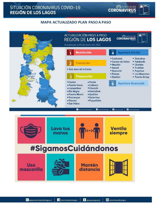 COVID19: Región de Los Lagos - Reporte 11 de enero 2022