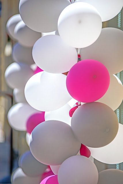 White Pink Ballons