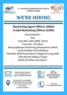 Loker Marketing WOM Finance Cimahi