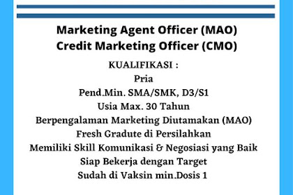 Loker Marketing WOM Finance Cimahi