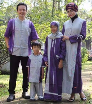 Baju couple lebaran keluarga artis