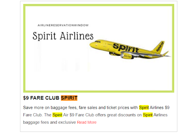 Spirit Airlines' $9 Fare Club