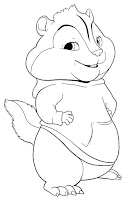 Alvin and the Chipmunks coloring sheets