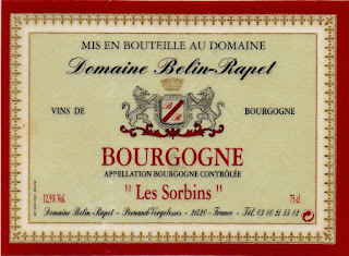 Domaine Belin Rapet Borgogne Les Sorbins