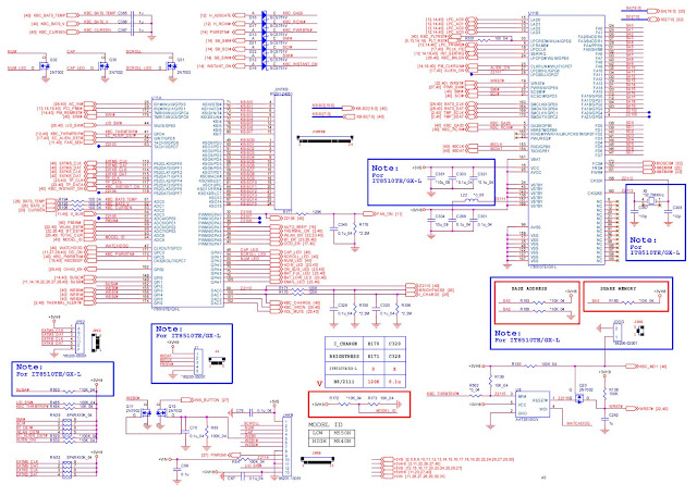 Clevo M540N, M545N, M550N, M555N Motherboard Schematic Circuit Diagram