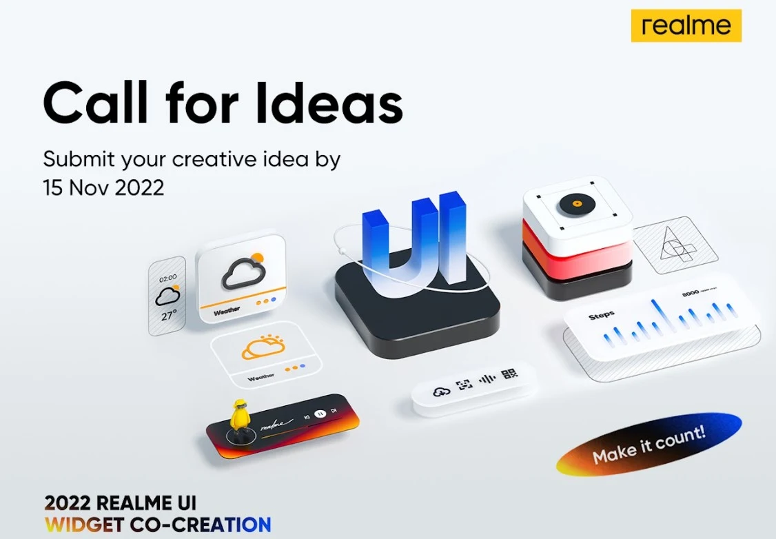 Kompetisi realme UI Widget Co-creation 2022, Berhadiah Realme GT Neo 3!