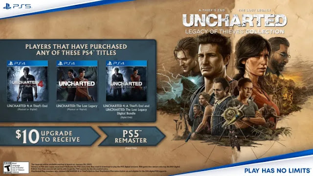 الإعلان رسمياً عن تاريخ إصدار لعبة Uncharted Legacy of Thieves بجهاز بلايستيشن 5..