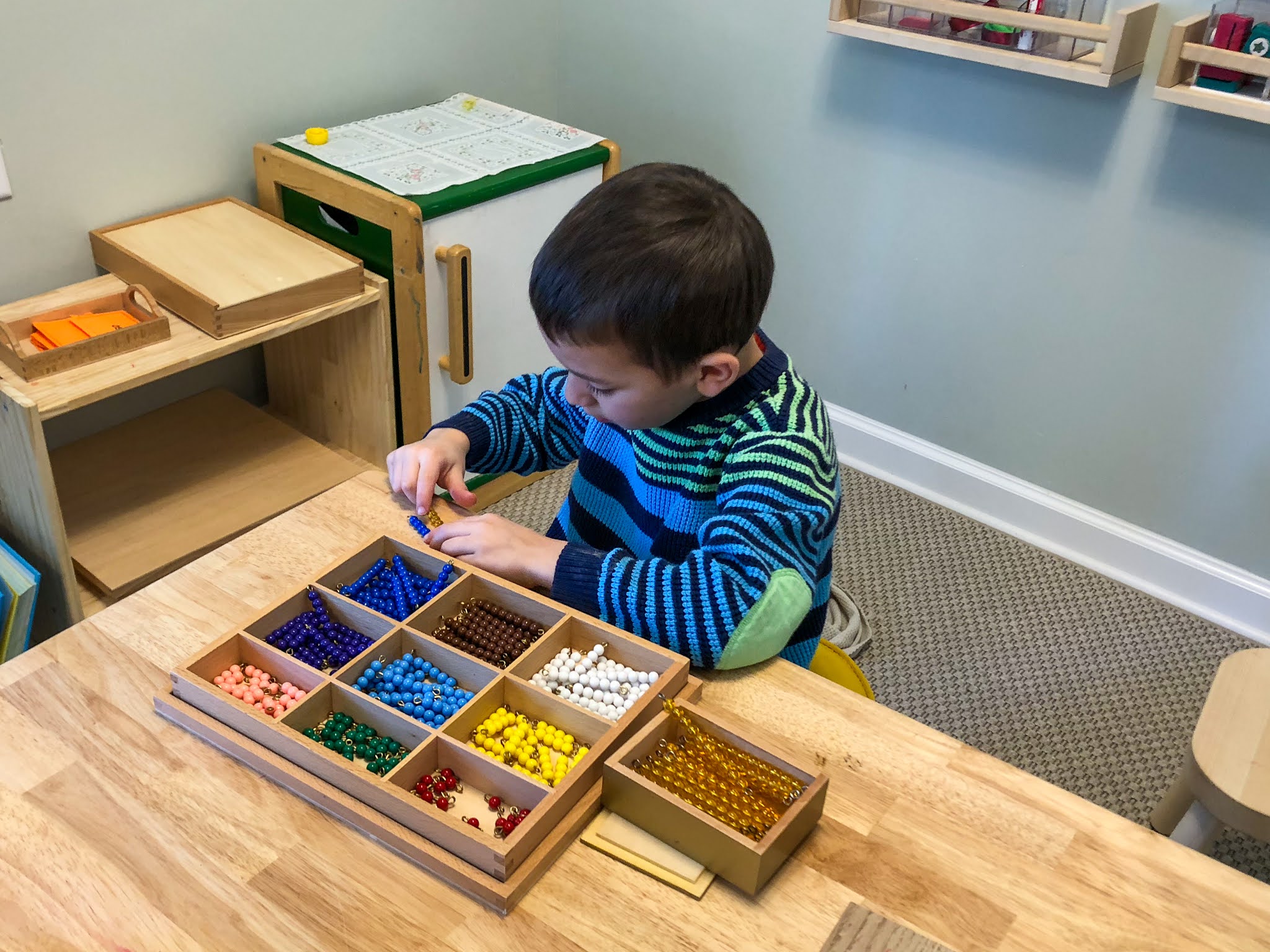 Math Fact Practice with Montessori Elementary Kids