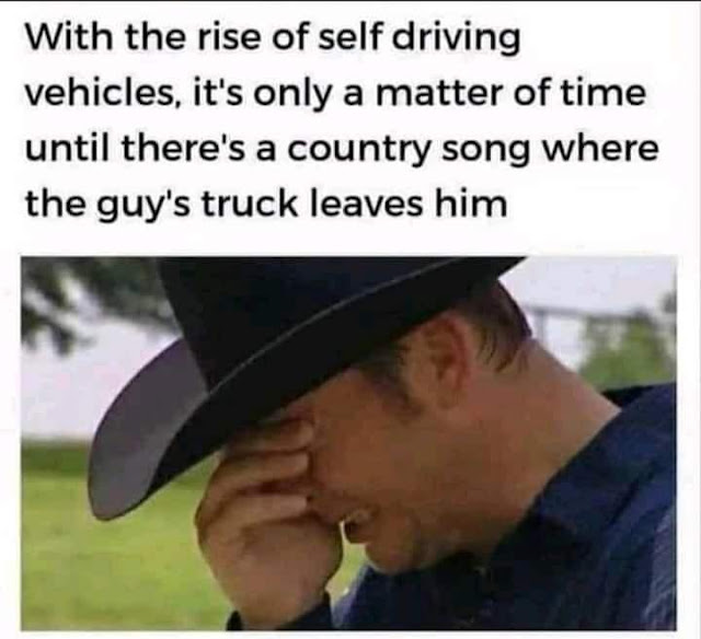 self driving meme country song