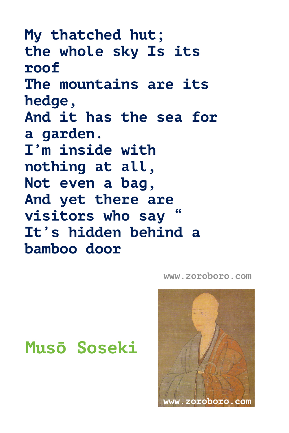 Musō Soseki Quotes. Dreams, Muso Soseki Poems, Garden Quotes, & Word Of Wisdom. Muso Soseki Philosophy. Muso Soseki Quotes.