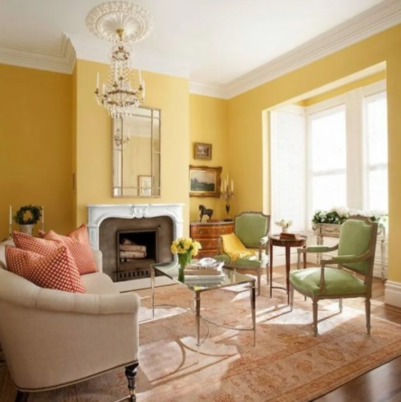 yellow paint colors for living room