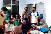 Pemdes Serang Kembali Gelar Vaksinasi Massal untuk Lansia Bersama Forkompincam Petarukan