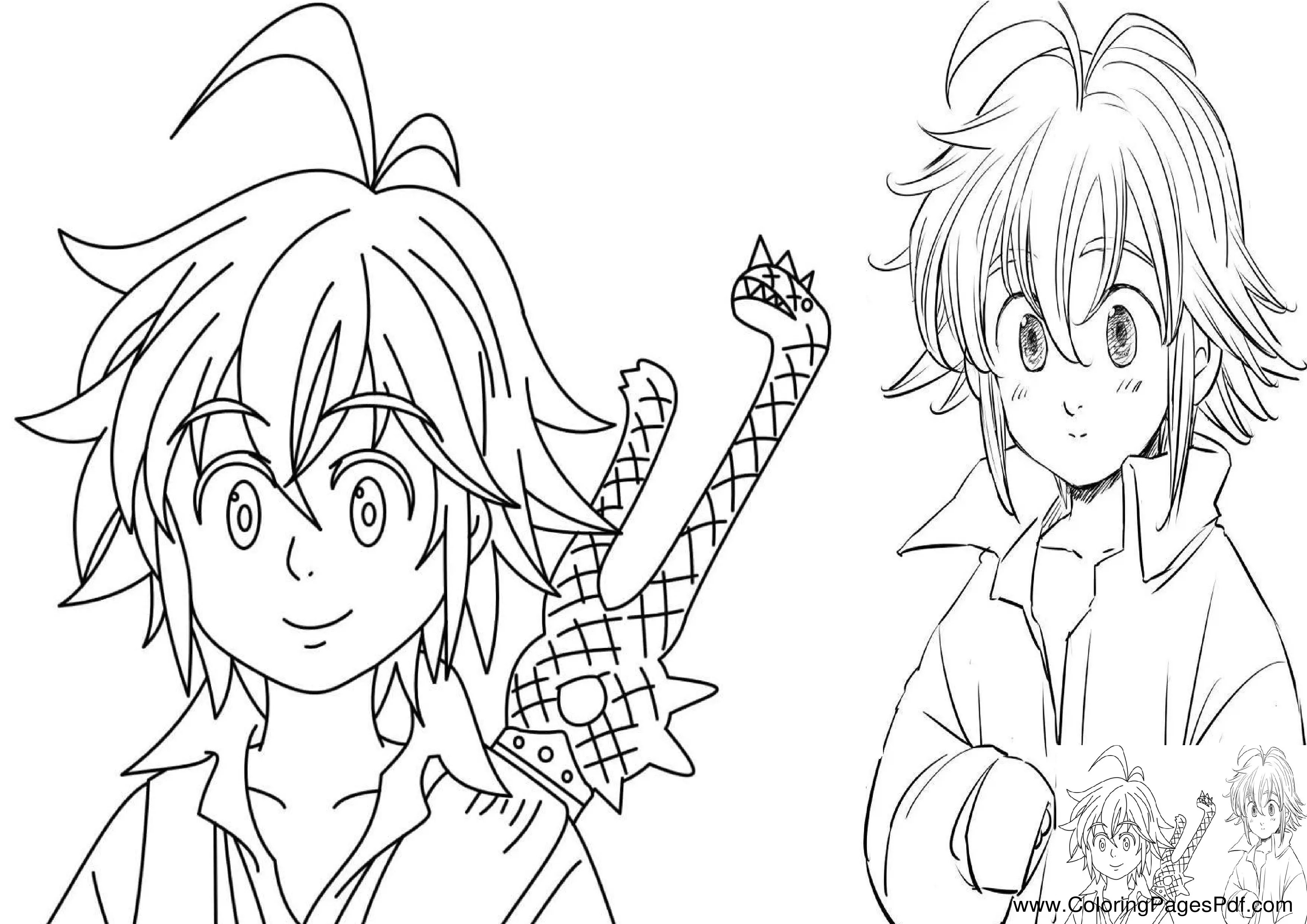 Anime coloring pages