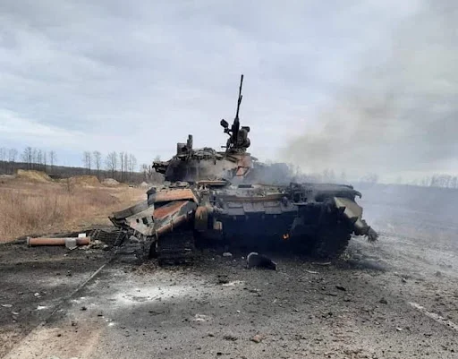 На Чернігівщині сплалили танкову роту ворога