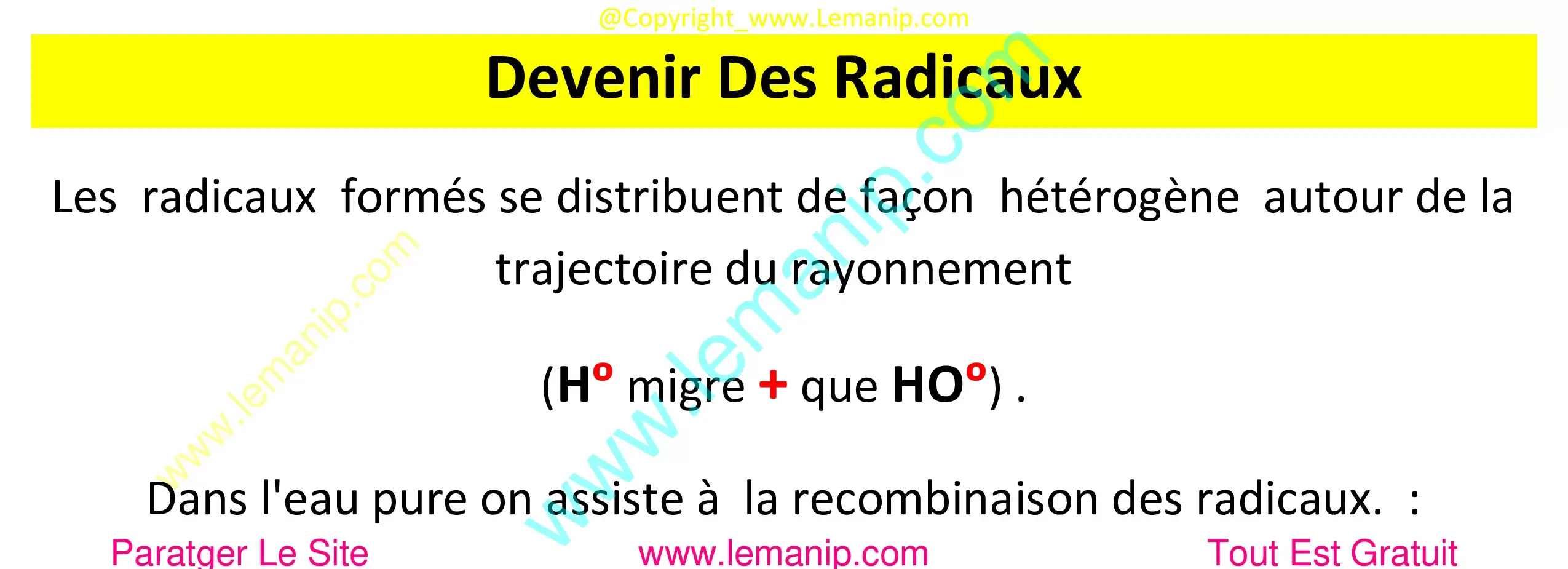 Devenir Des Radicaux