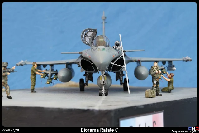 Diorama pour un Rafale C.