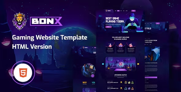 Best Gaming Website Template