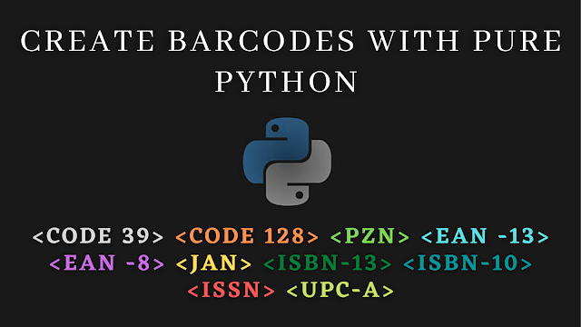 Create Barcodes with Pure Python 
