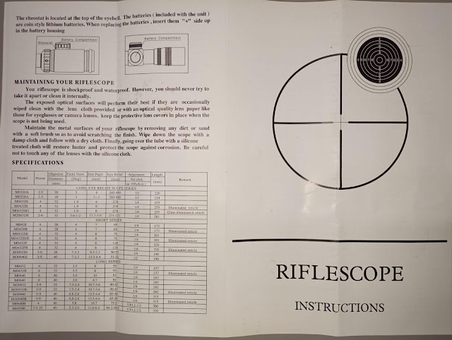 UFC Sniper Scope Manual