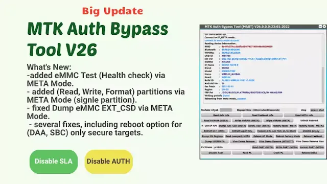 MTK Auth Bypass Tool V26 Update